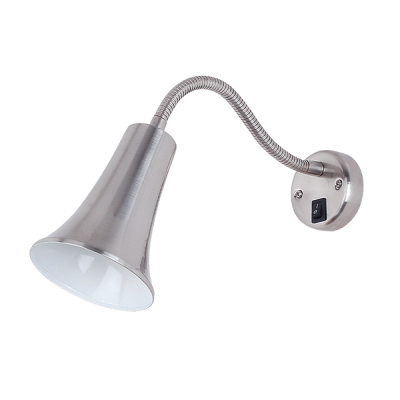 SAM WALL LAMP 1XE27 SATIN NICKEL WITH KEY