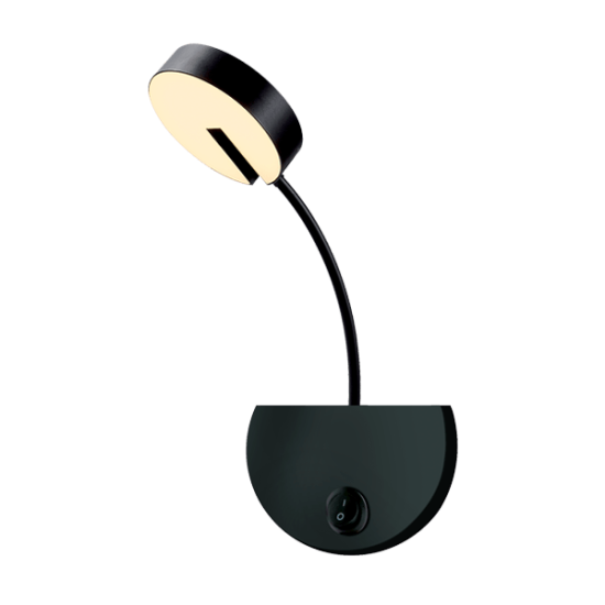 SENSO LED WALL LAMP 8.5W 3000K MATTE BLACK