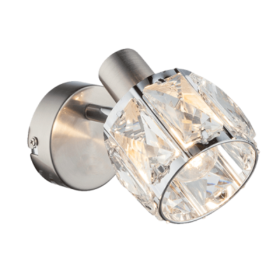 SHEEN SPOT 1XE14 SATIN NICKEL SHEEN SPOT 1XE14 SATIN NICKEL