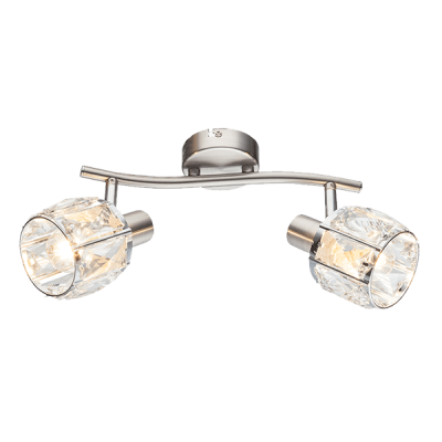 SHEEN SPOT 2XE14 SATIN NICKEL SHEEN SPOT 2XE14 SATIN NICKEL