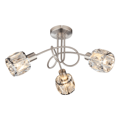 SHEEN SPOT 3XE14 SATIN NICKEL ROZETA SHEEN SPOT 3XE14 SATIN NICKEL ROZETA