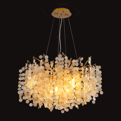 SMITH CHANDELIER 6XG9 GOLD/CRYSTALS SMITH CHANDELIER 6XG9 GOLD/CRYSTALS