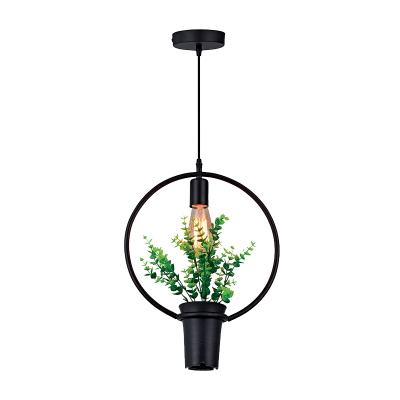 SPRING PENDANT 1XE27 BLACK