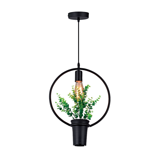 SPRING PENDANT 1XE27 BLACK