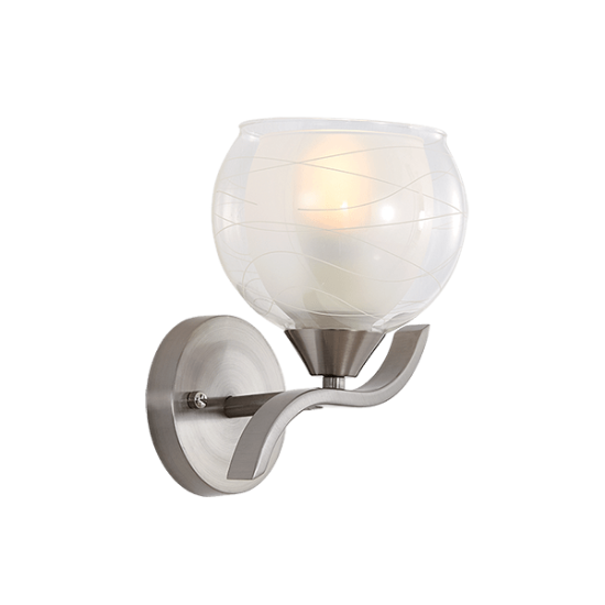 STACY WALL LAMP 1XE27 SATIN NICKEL