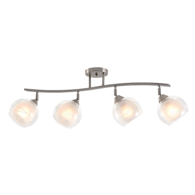 STACY CHANDLIER 4XE27 SATIN NICKEL