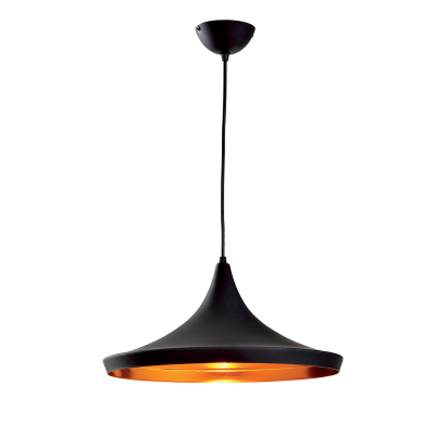 TIM-1B PENDANT 1xE27 D350mm BLACK/GOLD TIM-1B PENDANT 1xE27 D350mm BLACK/GOLD