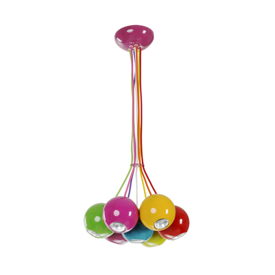 TINY CHANDELIER 7xGU10 MULTICOLOUR