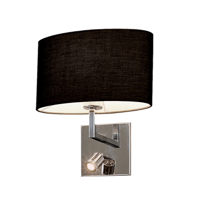 ΑΠΛΙΚΑ TOIXOY 1XE27 +1WLED 4000K DARK GREY