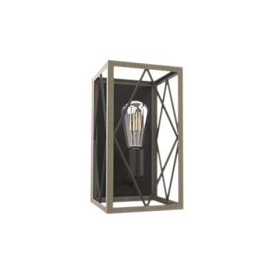 ΑΠΛΙΚΑ1XE27 MATT BLACK/MAHOGANY ΑΠΛΙΚΑ1XE27 MATT BLACK/MAHOGANY