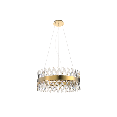 WILLIAM LUX CHANDELIER 8xE14 ANTIQUE BRASS