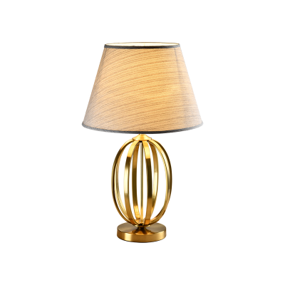 ZAHRA TABLE LAMP 1XE27 GOLD/FLAX ZAHRA TABLE LAMP 1XE27 GOLD/FLAX