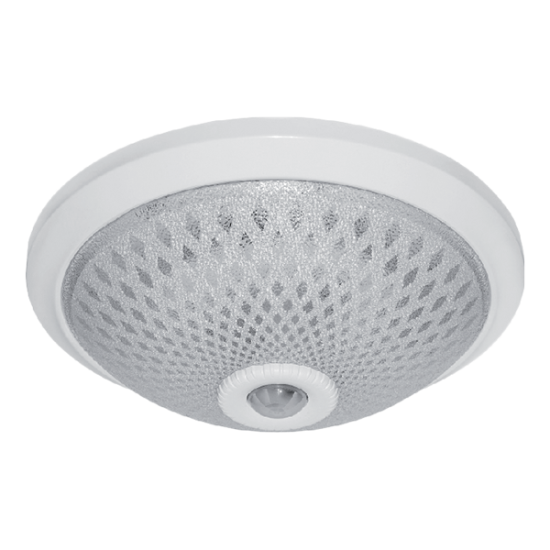 CEILING FIXTURE WITH SENSOR 2XE27 D300mm WHITE