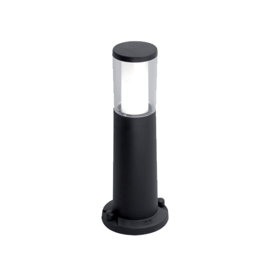 CARLO LED GARDEN FIXTURE 6W CCT IP55 400mm BLACK