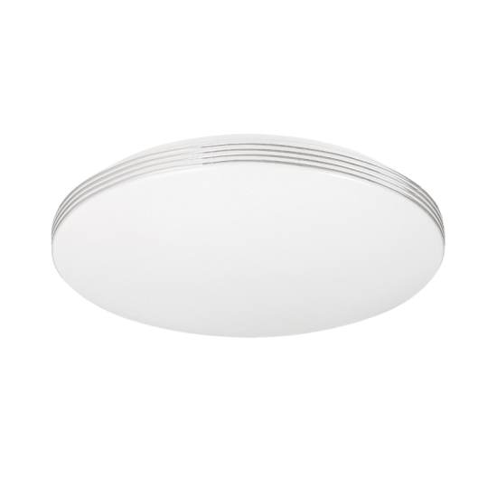 REGO LED CEILING LAMP 18W WITH REMOTE WHITE/CHROME