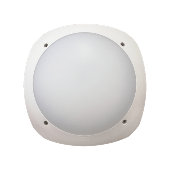 STUCCI WALL FIXTURE E27 WITH BACKLIGHT IP66 WHITE