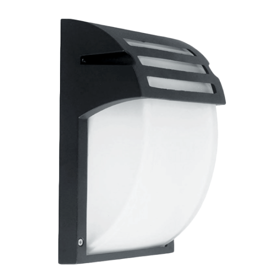 GARDEN WALL LAMP E27 IP44 BLACK