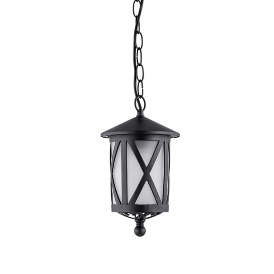 ERIK 103 LANTERN HANGING 1XE27 IP44 MATT BLACK 