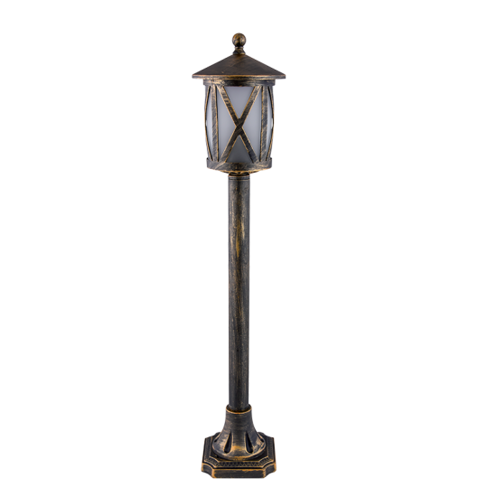 ERIK 105 LANTERN STAND 1XE27 H775mm IP44 ANTIQUES BRASS