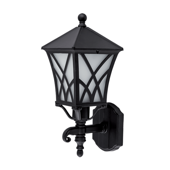 ALEK 301 LANTERN UPWARD 1XE27 IP44 MATT BLACK 