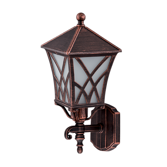 ALEK 301 LANTERN UPWARD 1XE27 IP44 ANTIQUE COPPER 