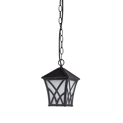 ALEK 303 LANTERN HANGING 1XE27 IP44 MATT BLACK  ALEK 303 LANTERN HANGING 1XE27 IP44 MATT BLACK