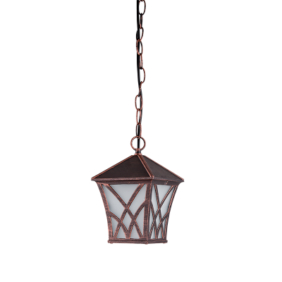 ALEK 303 LANTERN HANGING 1XE27 IP44 ANTIQUE COPPER  ALEK 303 LANTERN HANGING 1XE27 IP44 ANTIQUE COPPER