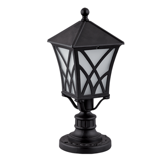 ALEK 304 LANTERN STAND 1XE27 H370mm IP44 MATT BLACK 