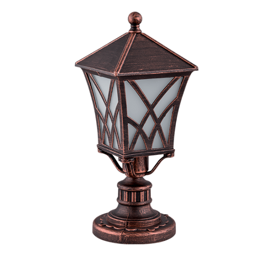 ALEK 304 LANTERN STAND 1XE27 H370mm IP44 ANTIQUE COPPER 