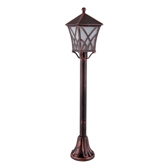 ALEK 305 LANTERN STAND 1XE27 H830mm IP44 ANTIQUE COPPER 