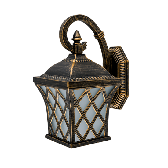 JOSH 402 LANTERN DOWN 1XE27 IP44 ANTIQUES BRASS