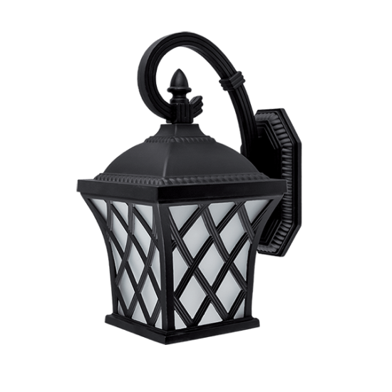 JOSH 402 LANTERN DOWN 1XE27 IP44 MATT BLACK