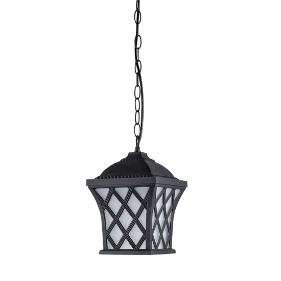 JOSH 403 LANTERN HANGING 1XE27 IP44 MATT BLACK