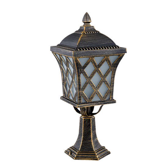 JOSH 404 LANTERN STAND 1XE27 H460mm IP44 ANTIQUES BRASS