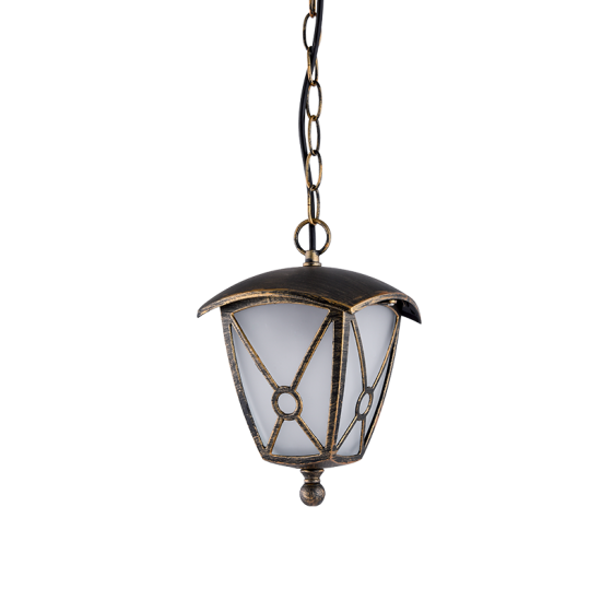 NICK 503 LANTERN HANGING 1XE27 IP44 ANTIQUES BRASS