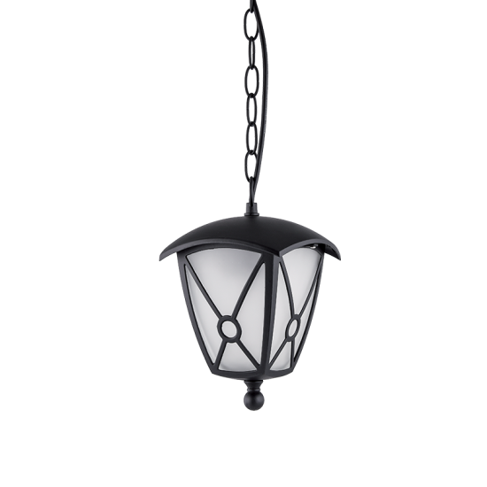 NICK 503 LANTERN HANGING 1XE27 IP44 MATT BLACK 