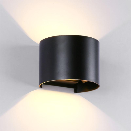 969 LED WALL LIGHT ROUND 2X5W 4000K IP54 BLACK