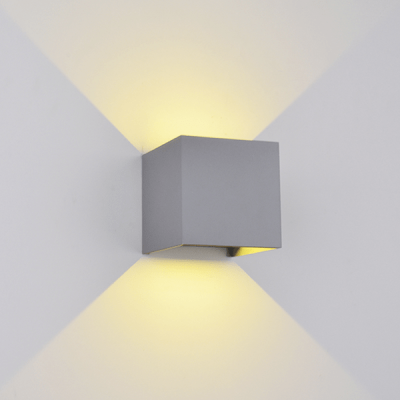 969 LED WALL LIGHT SQUARE 2X5W 4000K IP54 GREY 969 LED WALL LIGHT SQUARE 2X5W 4000K IP54 GREY