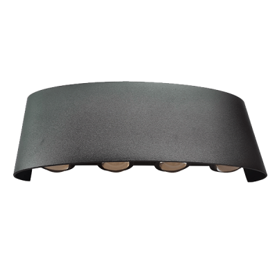 LED WALL LAMP 8X1W 4000K IP54 BLACK LED WALL LAMP 8X1W 4000K IP54 BLACK