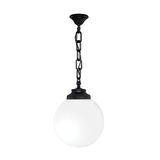 GLOBE 250 OPAL GARDEN HANGING LAMP 1XE27 IP55 BL