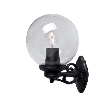 GLOBE 250 GARDEN WALL LAMP 1XE27 IP55 BLACK GLOBE 250 GARDEN WALL LAMP 1XE27 IP55 BLACK