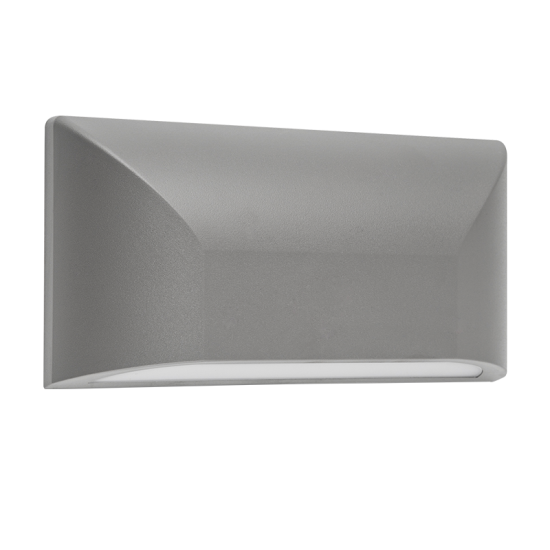 GRF05 LED WALL FIXTURE 6W 4000K IP65 GREY