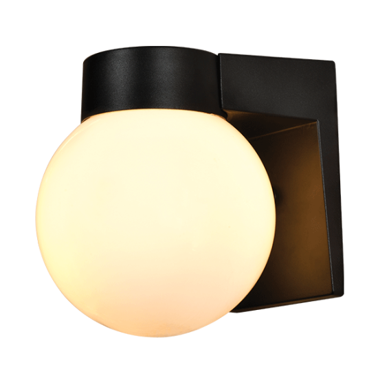 ΑΠΛΙΚΑ ALAN GARDEN WALL LAMP BLACK, IP54