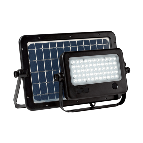 SOLAR LED FLOODLIGHT SENSOR 50W IP65 MOV. PANEL