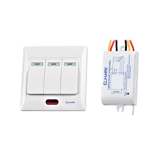 RF REMOTE CONTROL SWITCH THREE CHANNELS