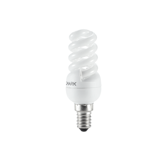 COMPACT FLUORESCENT LAMP SPIRAL D2 E14 9W 2700K