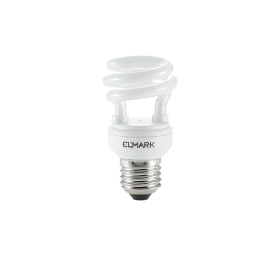 COMPACT FLUORESCENT LAMP HALF SPIRAL T2 9W E27 4000K