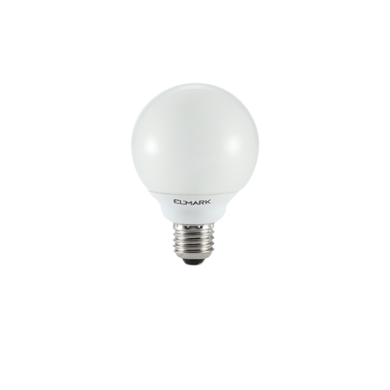 COMPACT FLUORESCENT LAMP GLOBE 15W E27 6400K