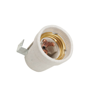 LAMPHOLDER WITH BRACKET E27 CERAMIC