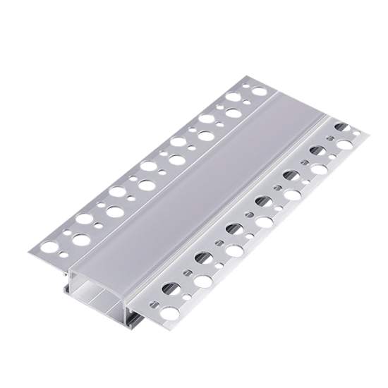 ALUMINUM LED PROFILE FOR RECESSED MOUNTING IN DRYWALL DP65